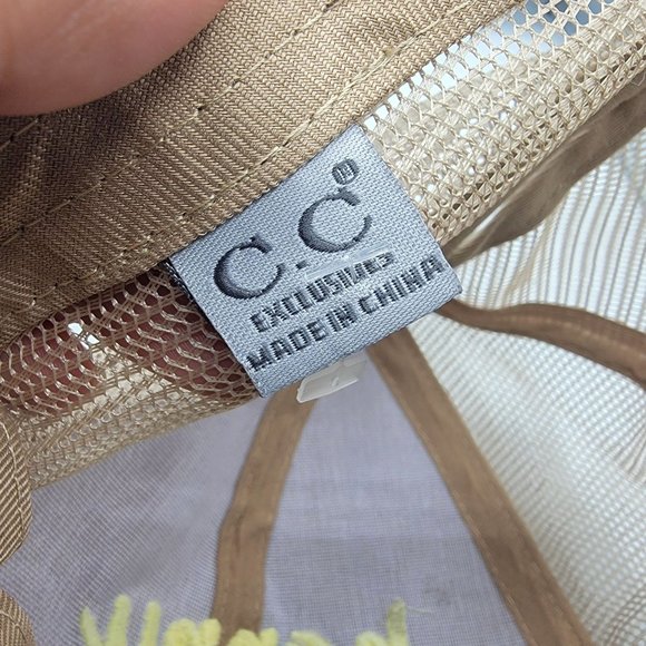 C.C Happy Camper Womens Ponycap Adjustable Hat Cap Comfort Breathable Casual - Picture 8 of 9